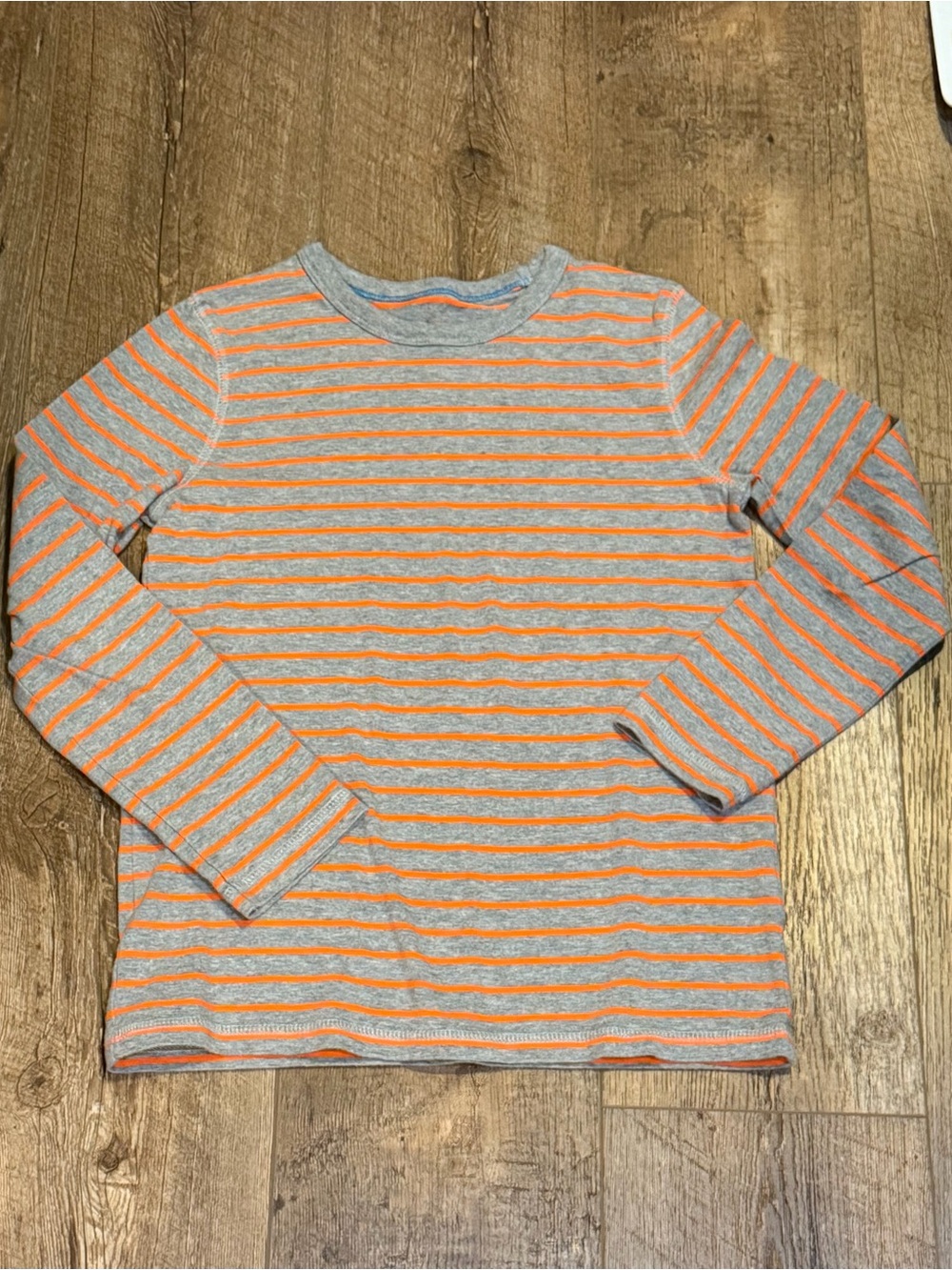 Mini Boden Boys Striped long Sleeved Shirt